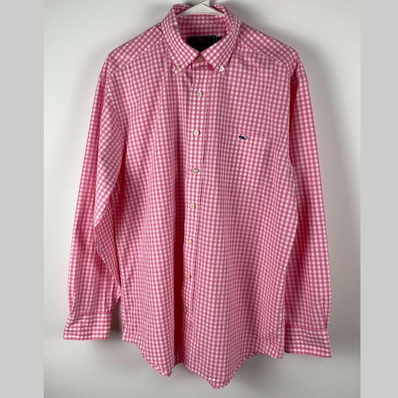 Vineyard Vines Other - Vineyard Vines Tucker Shirt Pink White Gingham